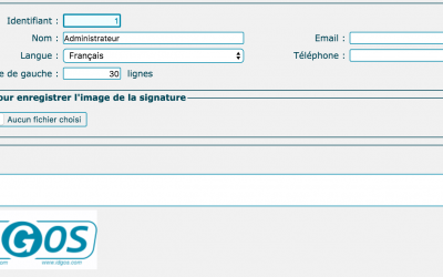 Créer votre utilisateur dans IDGOS